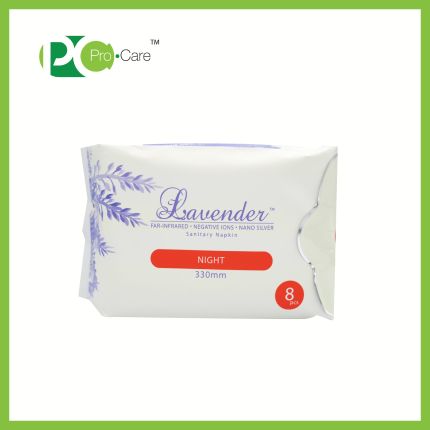 an exclusive! procare lavender sanitary pad (night)
