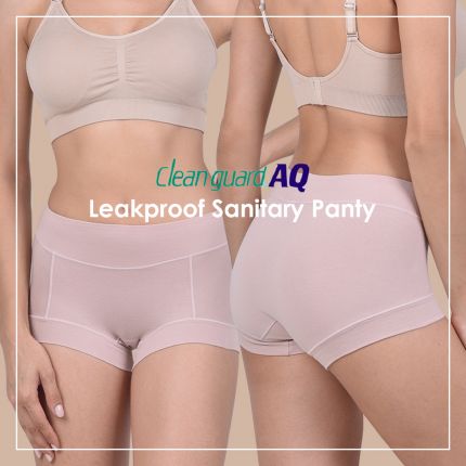 leak proof clean guard sanitary panty- daytime period panties - mid-rise