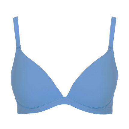 judy padded deep v wireless bra - assorted colours