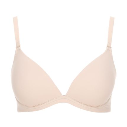 judy padded deep v wireless bra - basics