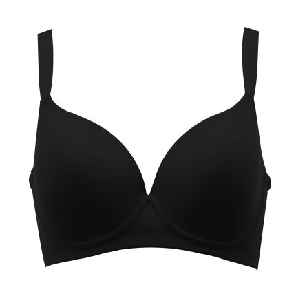 CADY HIGH COVERAGE T-SHIRT BRA - BASIC BLACK