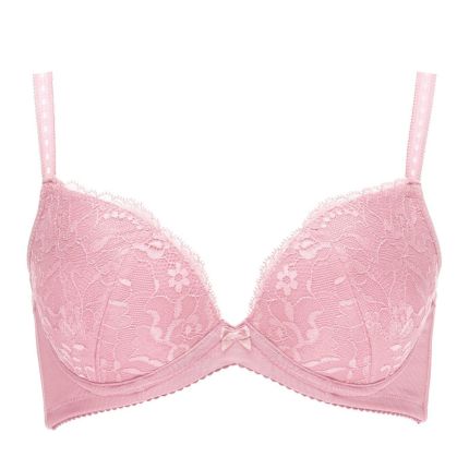 carina padded push-up bra - pink