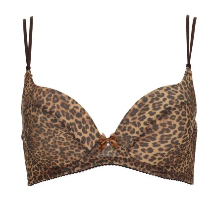 milla animal print demi bra