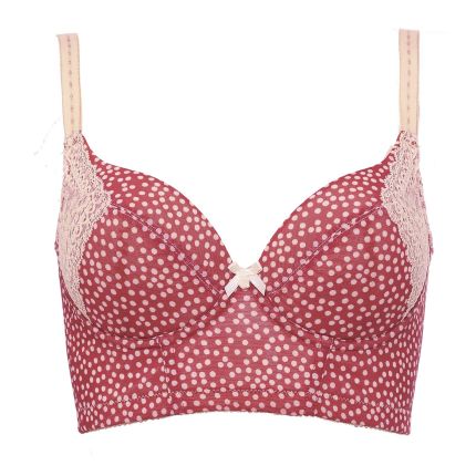 olivia polkadot print cropped bustier