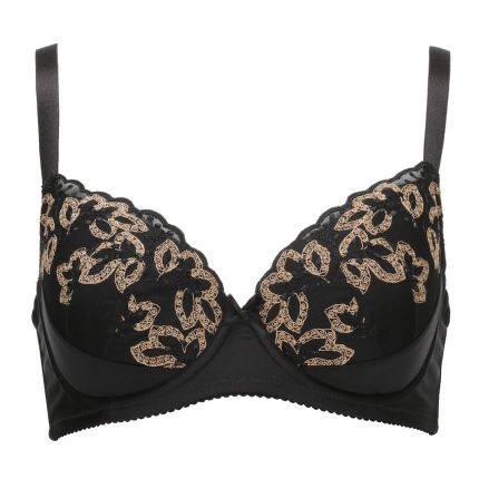 olga high coverage lace demi bra