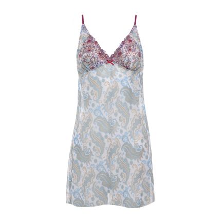 roslyn paisley-printed slip